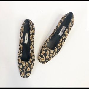 Miista Taissa Calf Hair Low Block Heel Pumps Mule